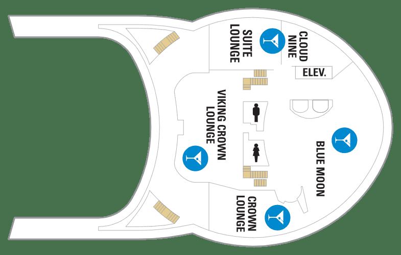 Схема палубы 14 Adventure of the Seas